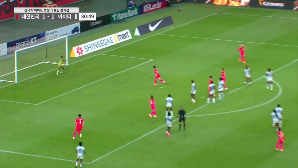 笑容好甜！韩国女足一脚世界波，进球后的庆祝好可爱啊~